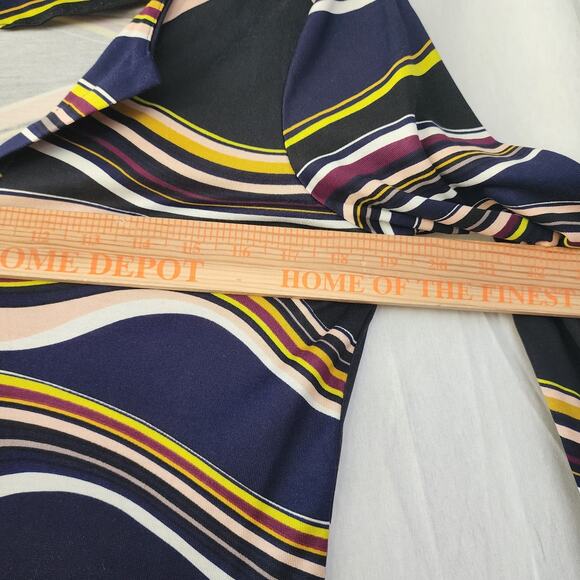 DVF Diane Von Furstenberg Mini Dress Size 8 Silk Retro Preppy - Picture 11 of 11